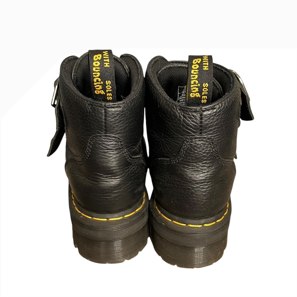 Dr. Martens Devon Heart Women's 11 US Black Platform Boots Chunky Grunge Gothic - Picture 5 of 8